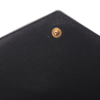 Saint Laurent Paris Shoulder Bag Cassandra Classic Black Leather Chain Wallet — view 5