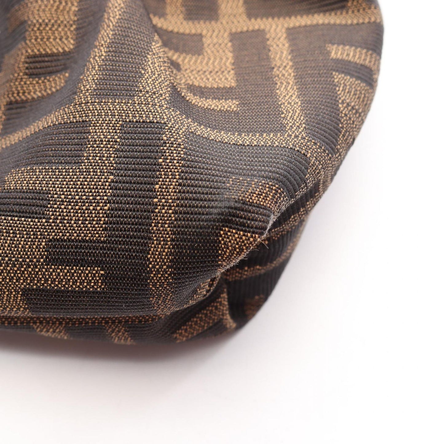 Fendi Shoulder Bag Zucca Brown Dark Canvas Leather — view 7