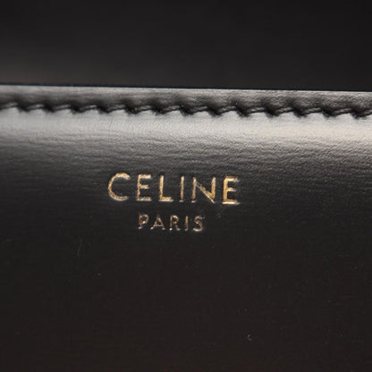 Celine Shoulder Bag Teen Triomphe Black Leather — view 4