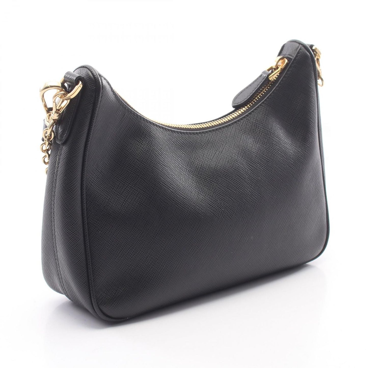 Prada Shoulder Bag Re-Edition Black Saffiano Leather 2005 2-Way — view 2
