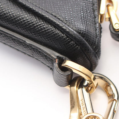 Prada Shoulder Bag Re-Edition Black Saffiano Leather 2005 2-Way — view 7