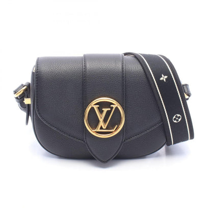 Louis Vuitton Shoulder Bag LV Pont 9 LV Neuf Soft PM Noir Leather