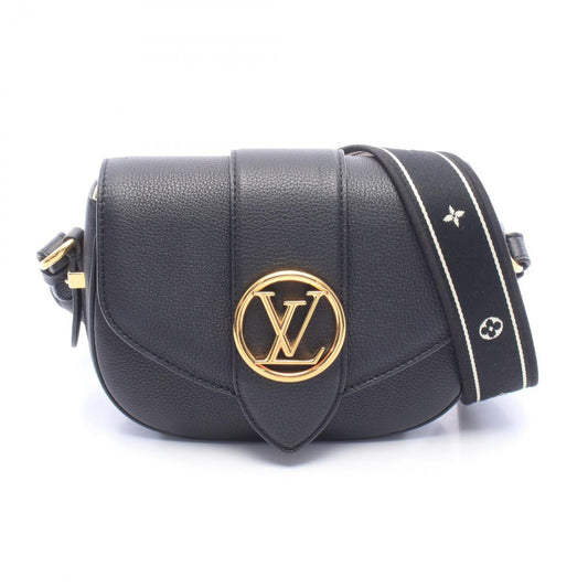 Louis Vuitton Shoulder Bag LV Pont 9 LV Neuf Soft PM Noir Leather