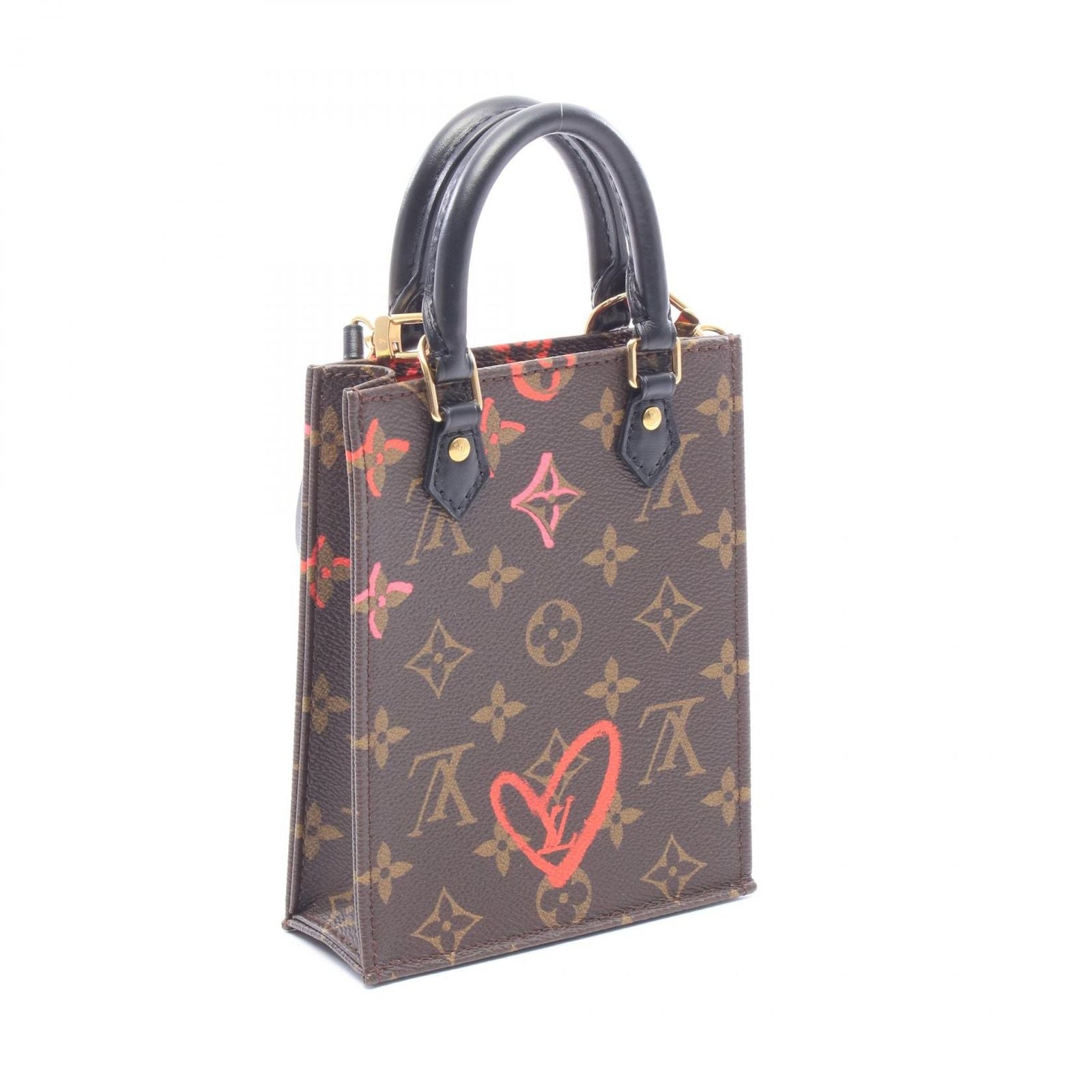 Louis Vuitton Handbag Sac Plat Monogram Fall in Love Leather Petite — view 2