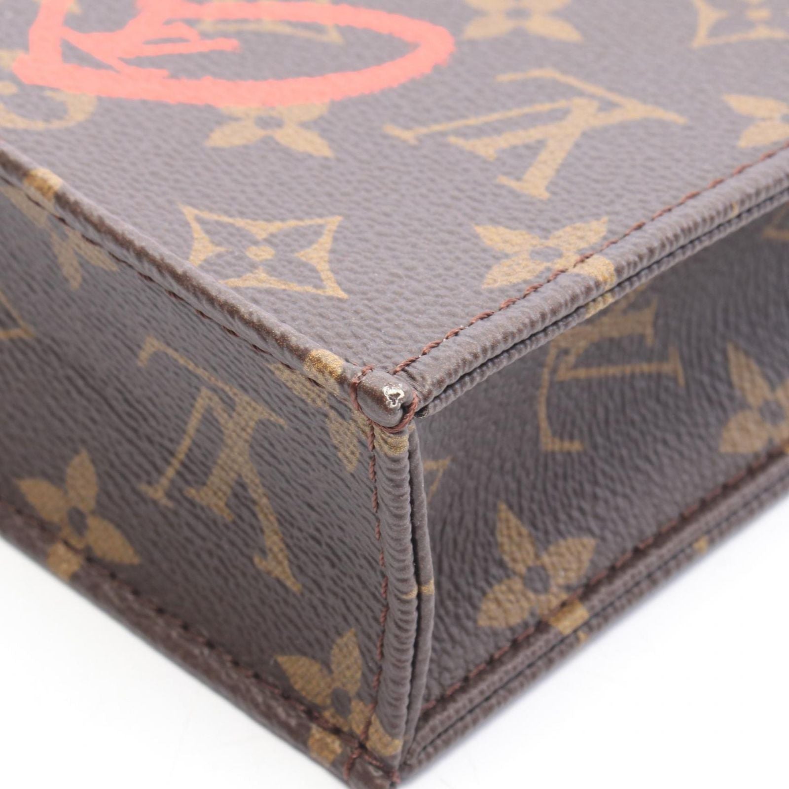 Louis Vuitton Handbag Sac Plat Monogram Fall in Love Leather Petite — view 5