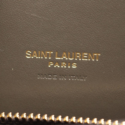 Saint Laurent Paris Handbag Sac de Jour Baby 2-Way Charcoal Gray Leather — view 4