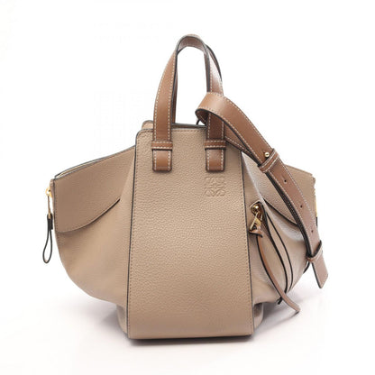 Loewe Handbag Hammock Small 2-Way Greige Leather