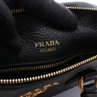 Prada Black Leather 2-Way Boston Bag — view 4