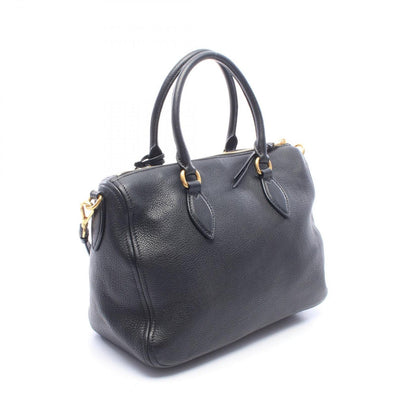 Prada Black Leather 2-Way Boston Bag — view 2