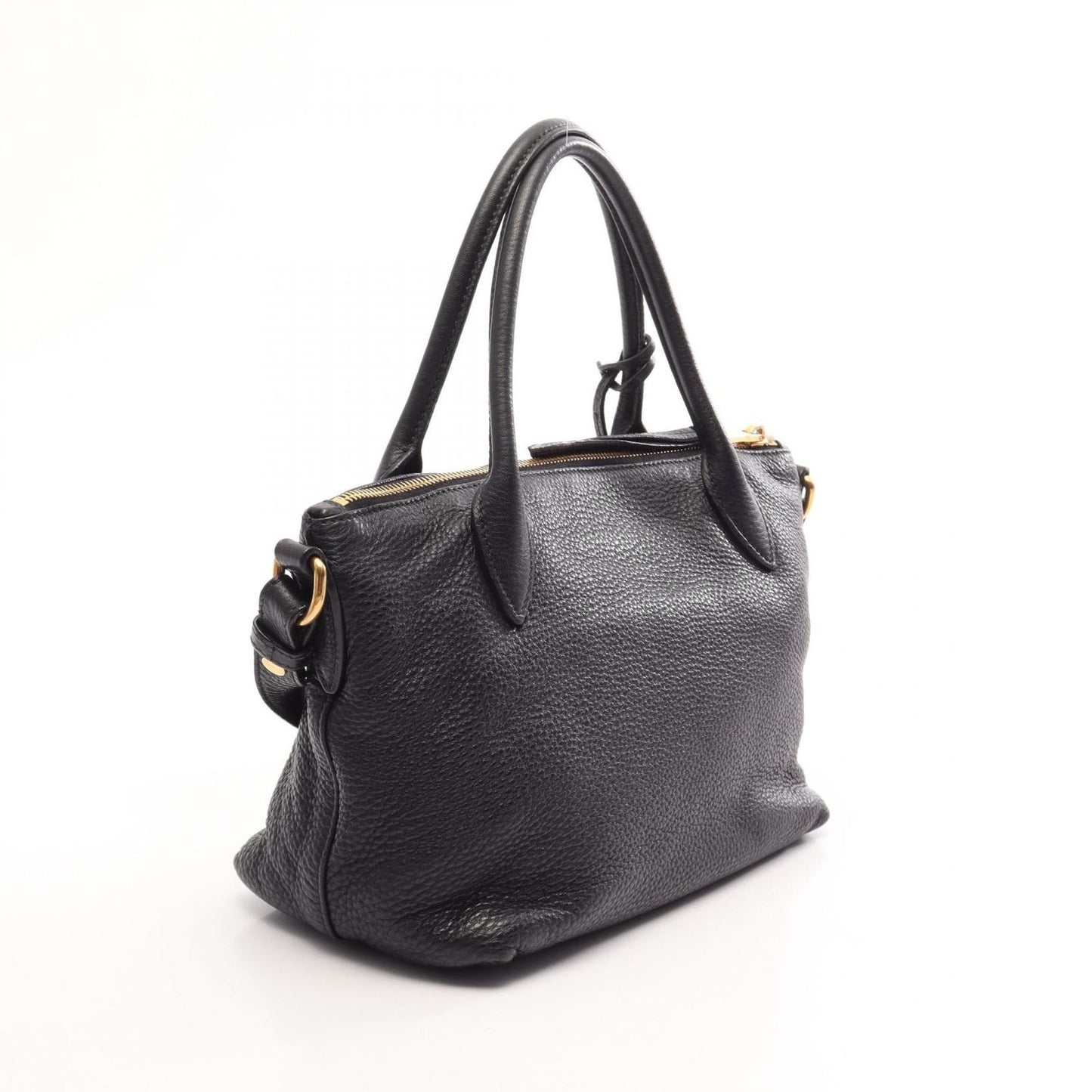 Prada Handbag VIT.DAINO Black Leather 2-Way — view 2