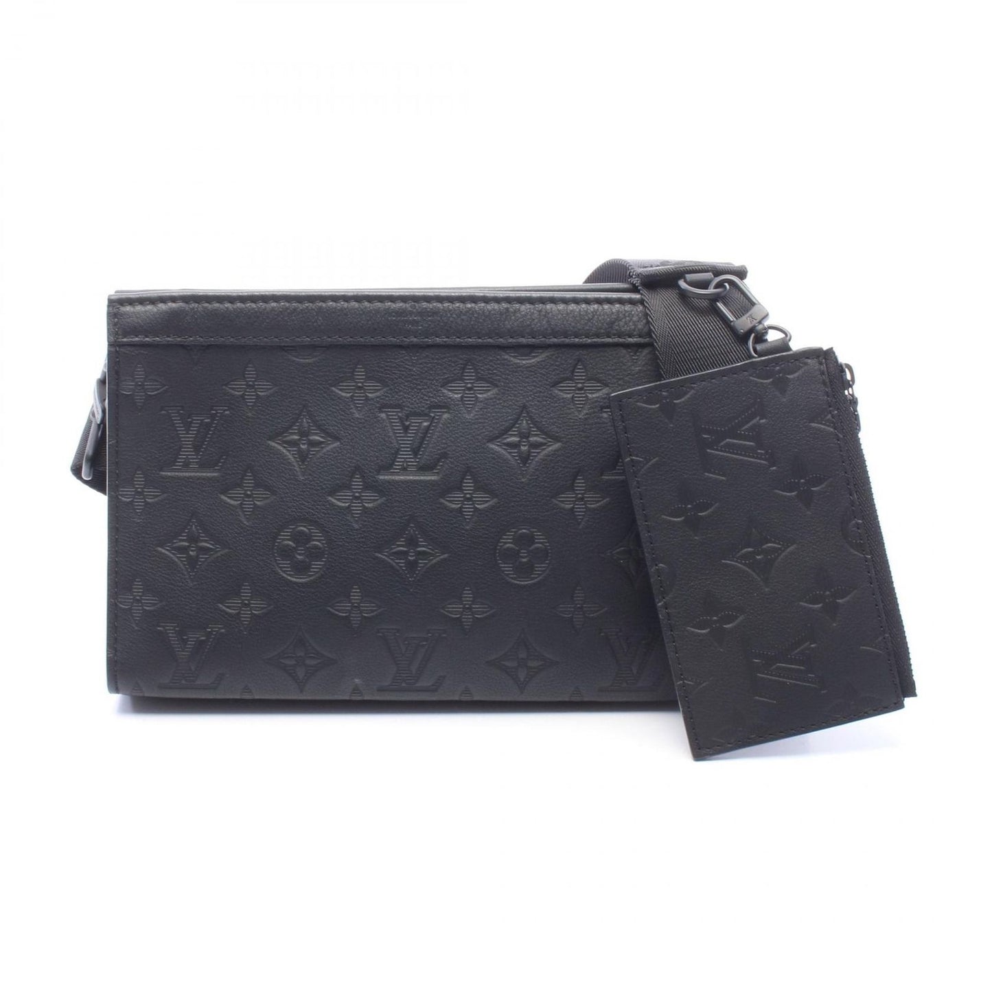 Louis Vuitton Shoulder Bag Gaston Wearable Wallet Noir Leather
