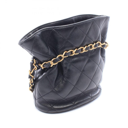 Chanel Shoulder Bag Quilted Black Lambskin — view 2