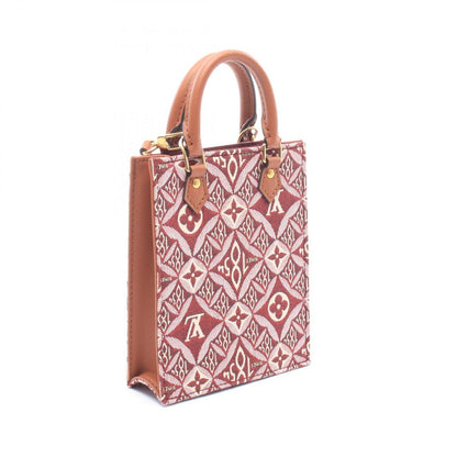 Louis Vuitton Handbag Petite Sac Plat Monogram Jacquard Since Bordeaux Canvas — view 2