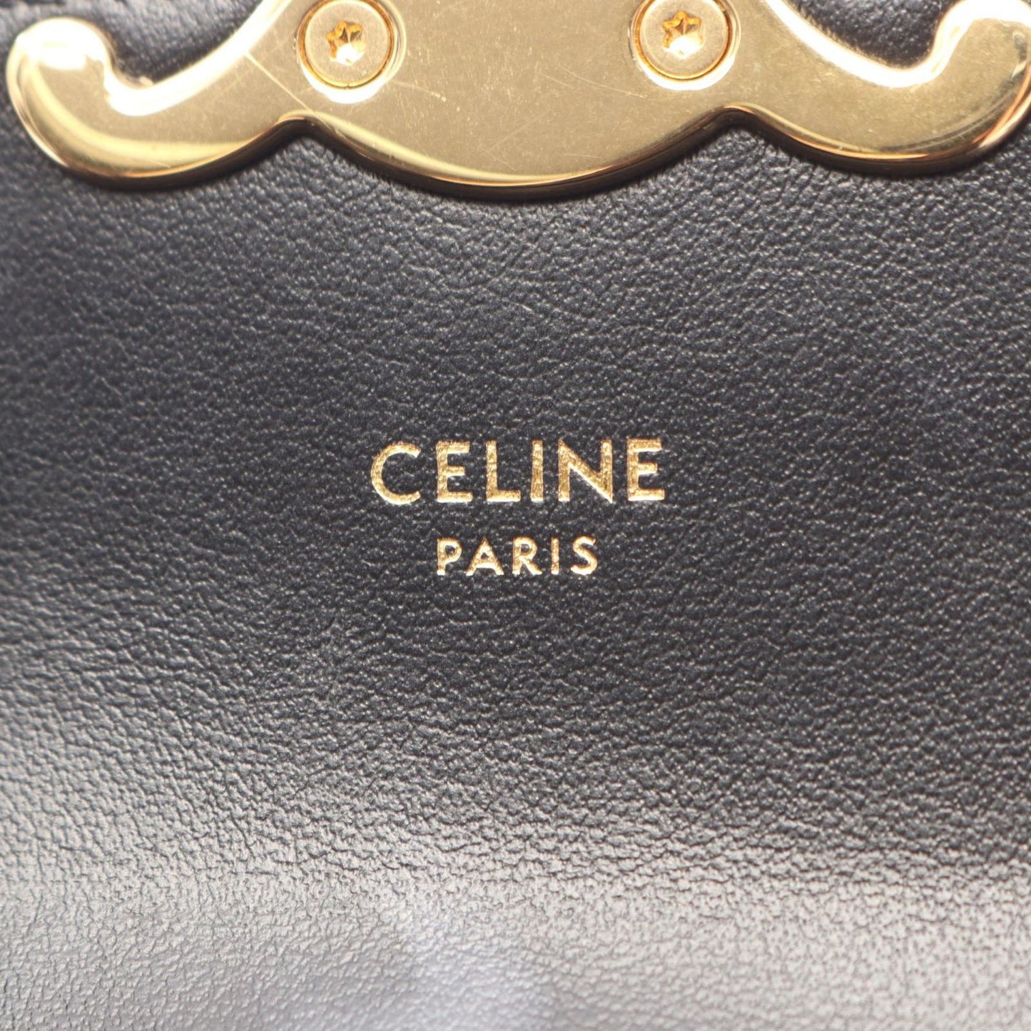 Celine Shoulder Bag Mini Claude Black Leather — view 4