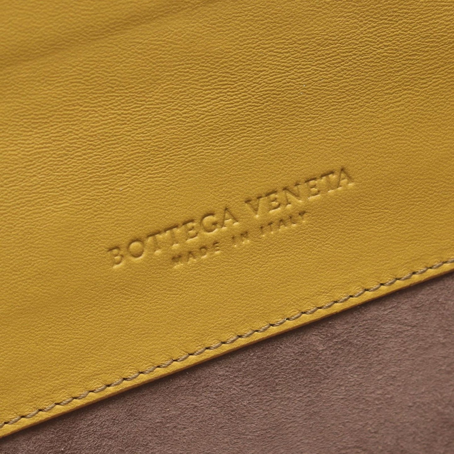 Bottega Veneta Handbag Duo Yellow Brown Exotic Leather — view 5