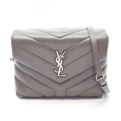 Saint Laurent Paris Shoulder Bag Toy Loulou Gray Leather