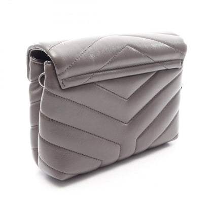 Saint Laurent Paris Shoulder Bag Toy Loulou Gray Leather — view 2
