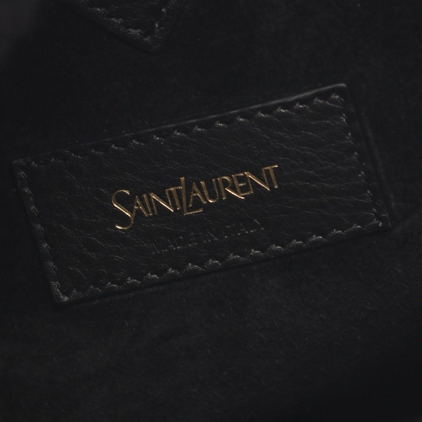 Saint Laurent Paris Handbag Bucket Small 2-Way Black Leather — view 4