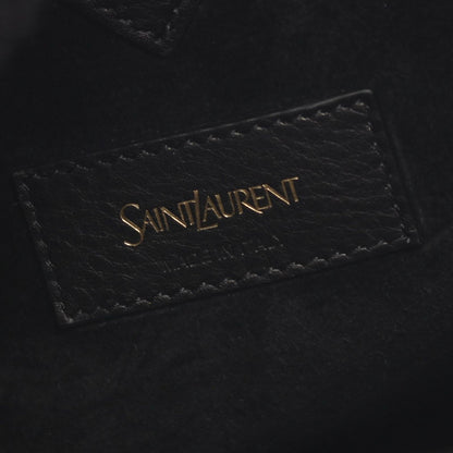 Saint Laurent Paris Handbag Bucket Small 2-Way Black Leather — view 4