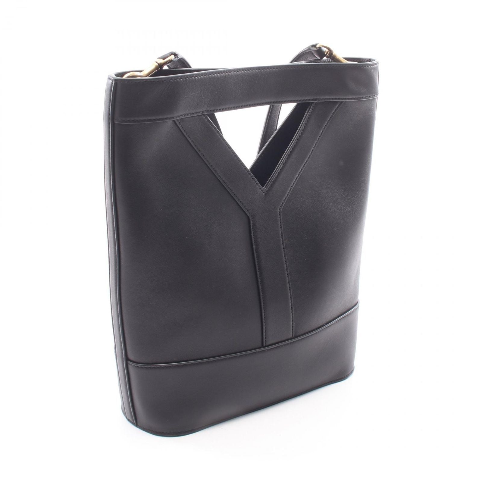 Saint Laurent Paris Handbag Bucket Small 2-Way Black Leather — view 2