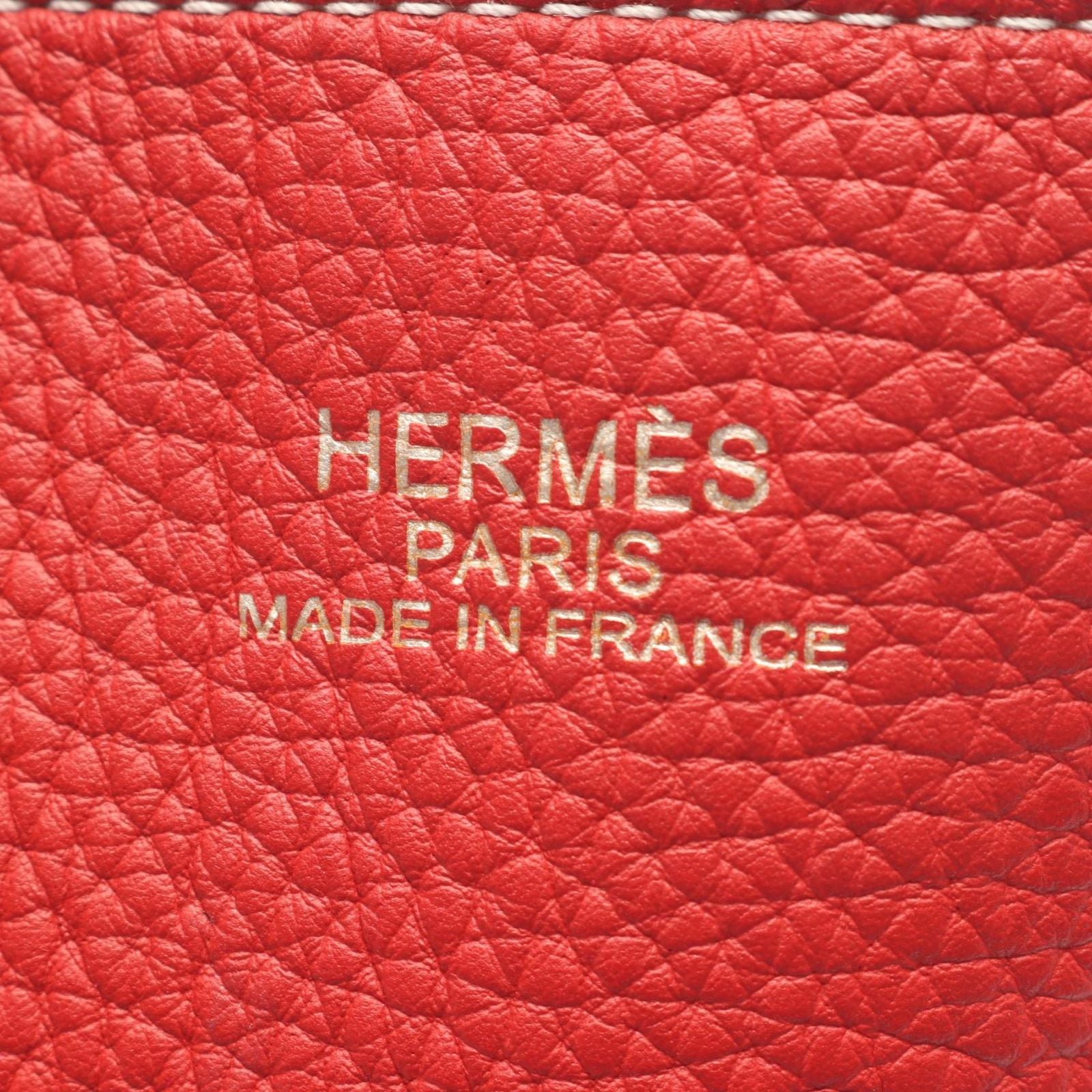 Hermes Tote Bag Double Sens 45 Rouge Casaque Rose Jaipur Reversible 36 — view 4