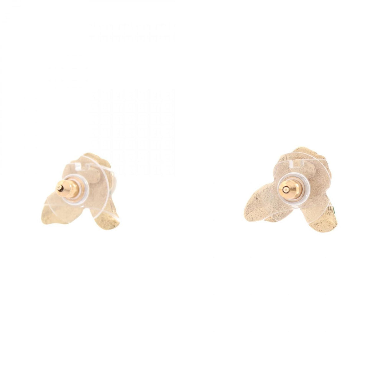 Chanel Earrings CC Logo Flower Motif — view 2