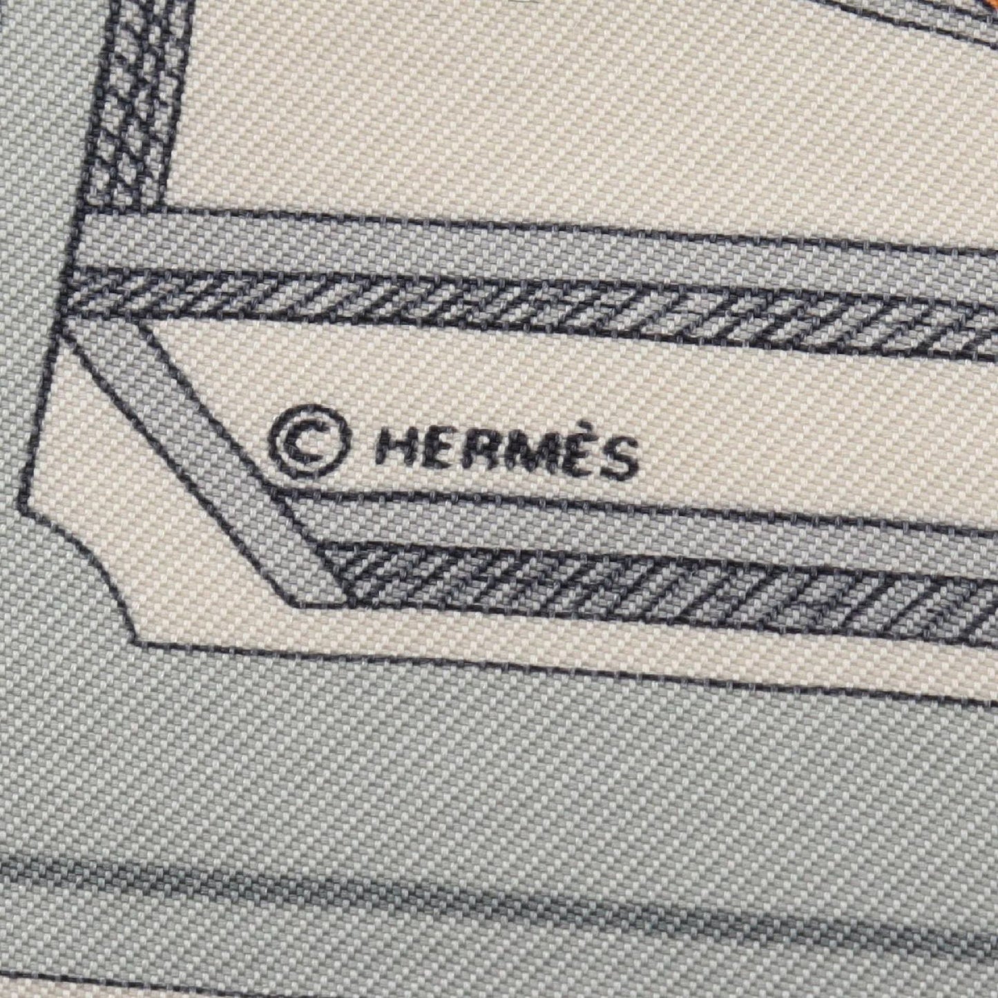 Hermes Scarf Petit Carre 45 L'alphabet Des Metiers Silk — view 2