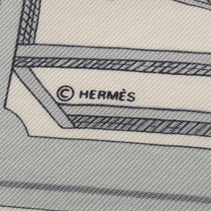 Hermes Scarf Petit Carre 45 L'alphabet Des Metiers Silk — view 2