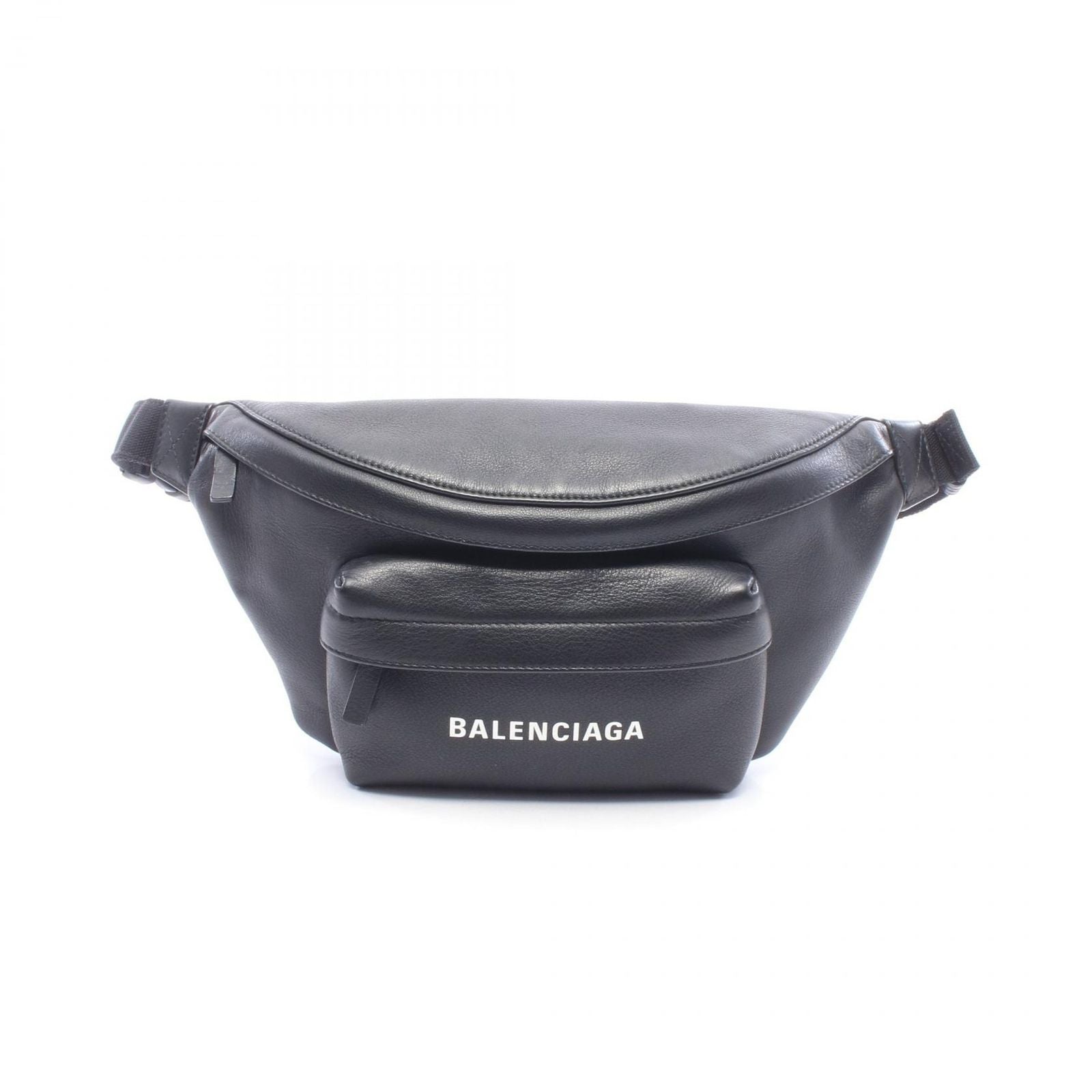 Balenciaga Waist Bag Everyday Beltpack Black White Leather