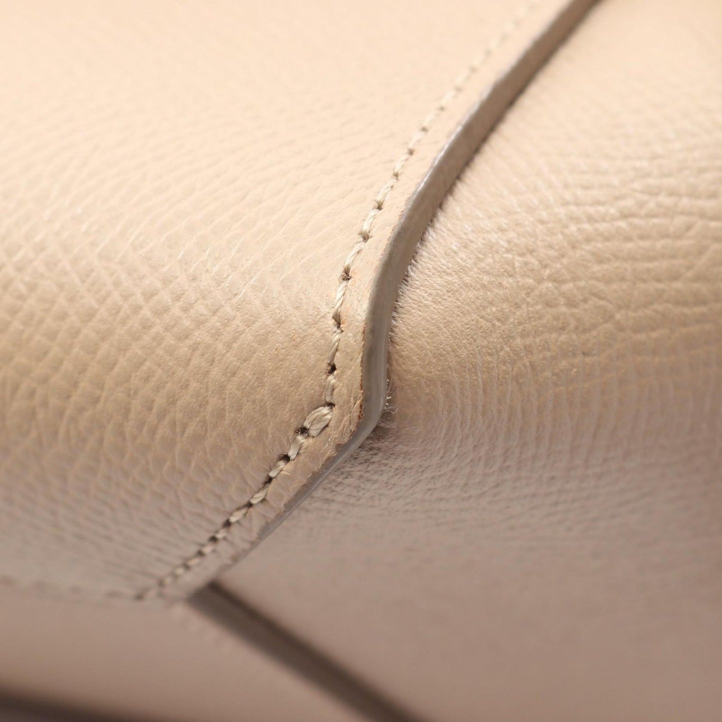 Celine Belt Bag Micro 2-Way Beige Leather — view 5