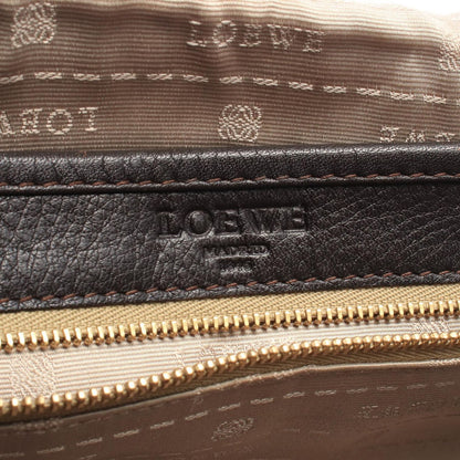 Loewe Shoulder Bag Heritage Dark Brown Leather — view 4