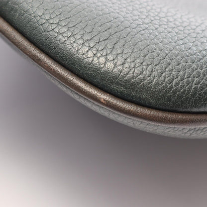 Loewe Shoulder Bag Anagram Dark Green Brown Leather — view 5