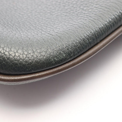 Loewe Shoulder Bag Anagram Dark Green Brown Leather — view 6