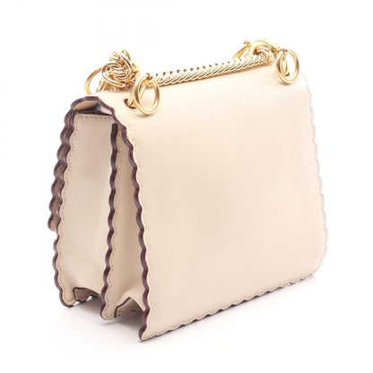 Fendi Shoulder Bag Mini Kan I Mini Kanai Ivory Green Pink Leather — view 2