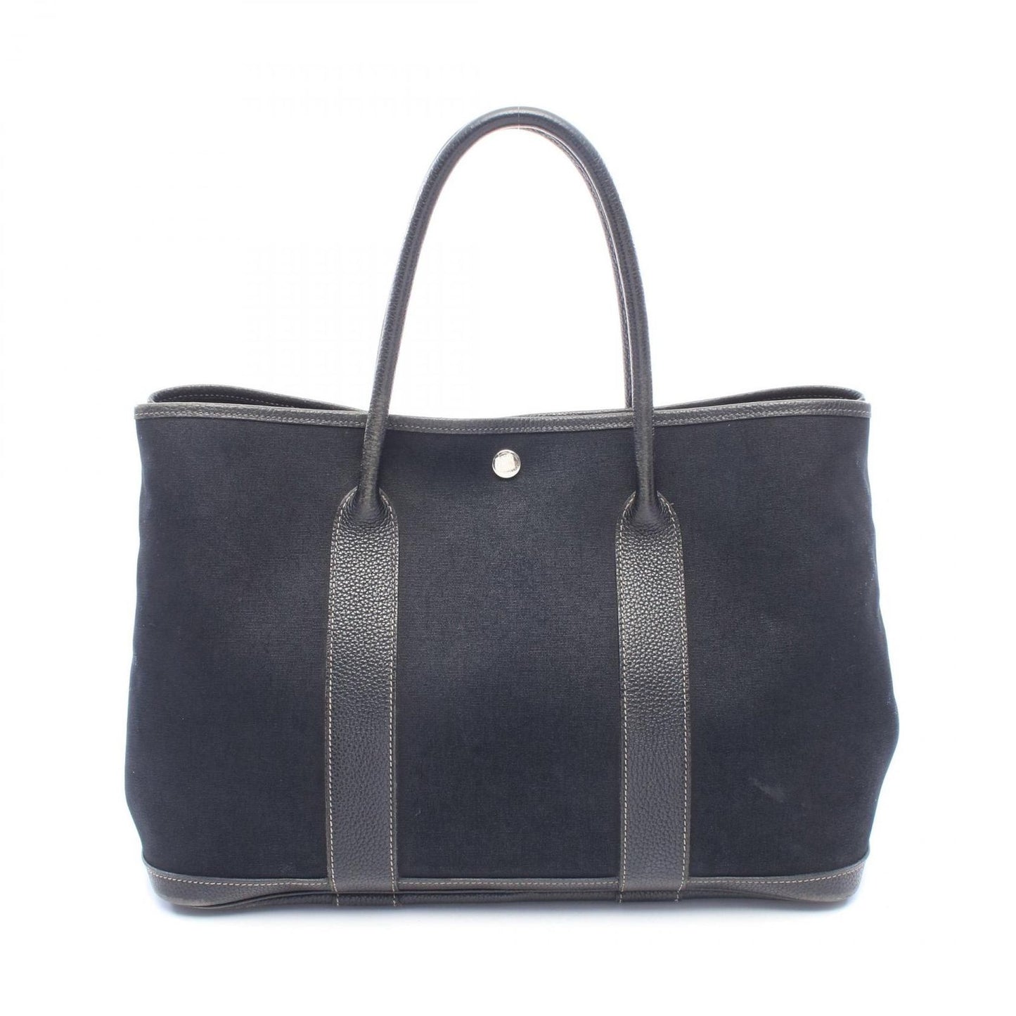 Hermes Tote Bag Garden Party PM Black Leather