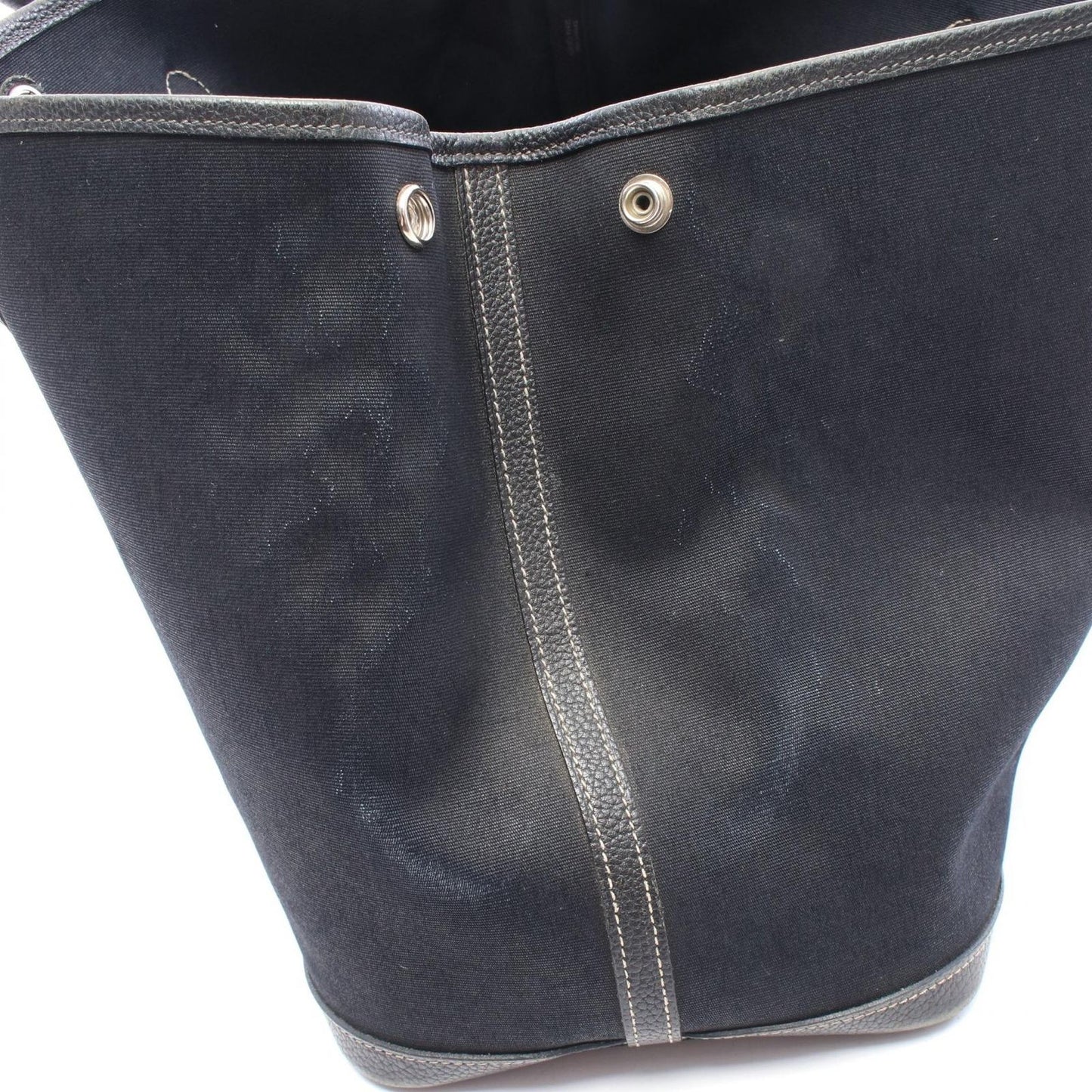 Hermes Tote Bag Garden Party PM Black Leather — view 6