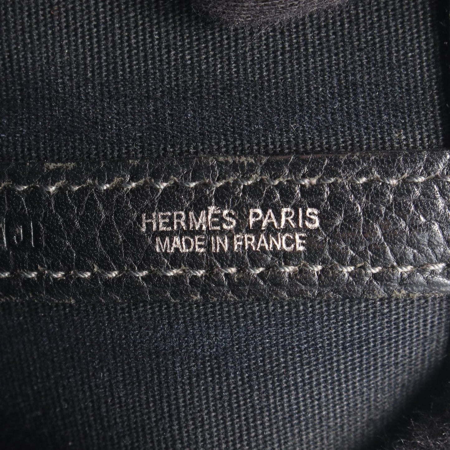 Hermes Tote Bag Garden Party PM Black Leather — view 4