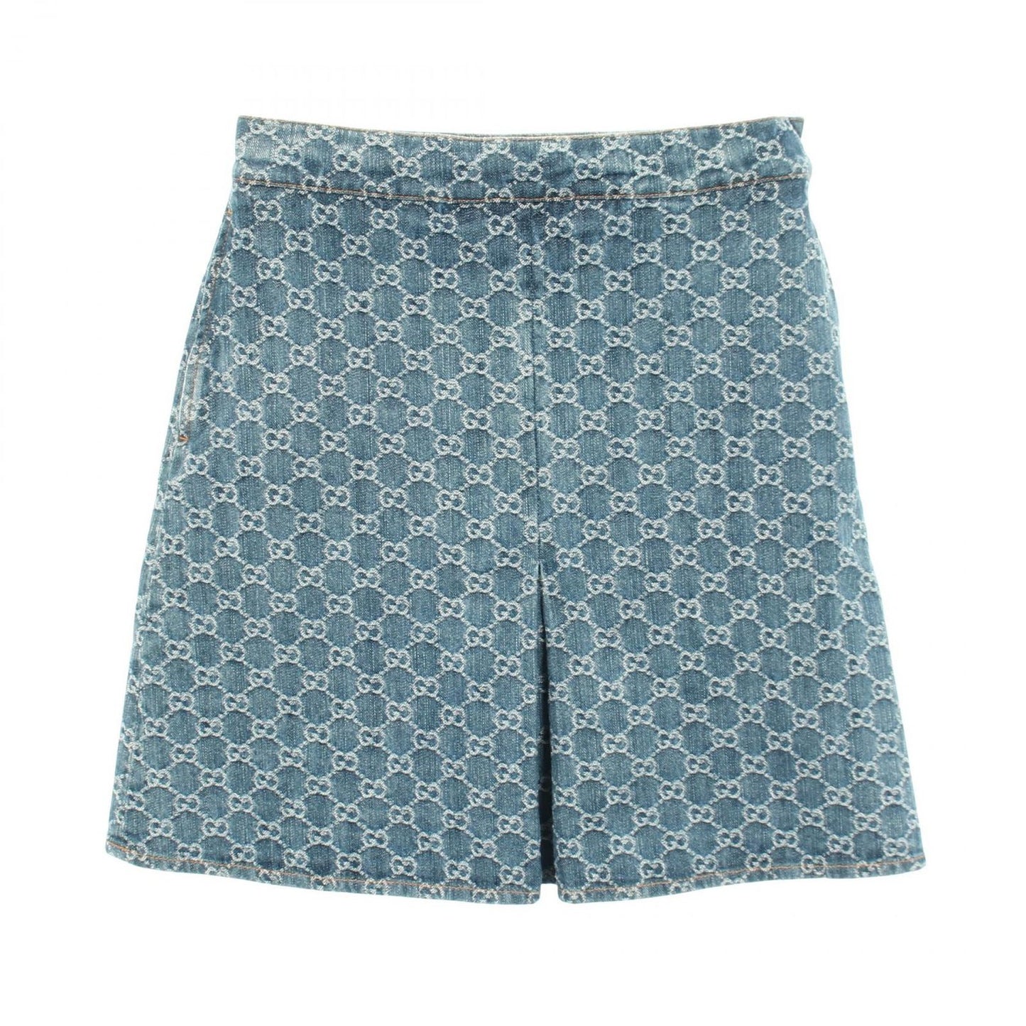 Gucci Skirt GG Jacquard Cotton Denim