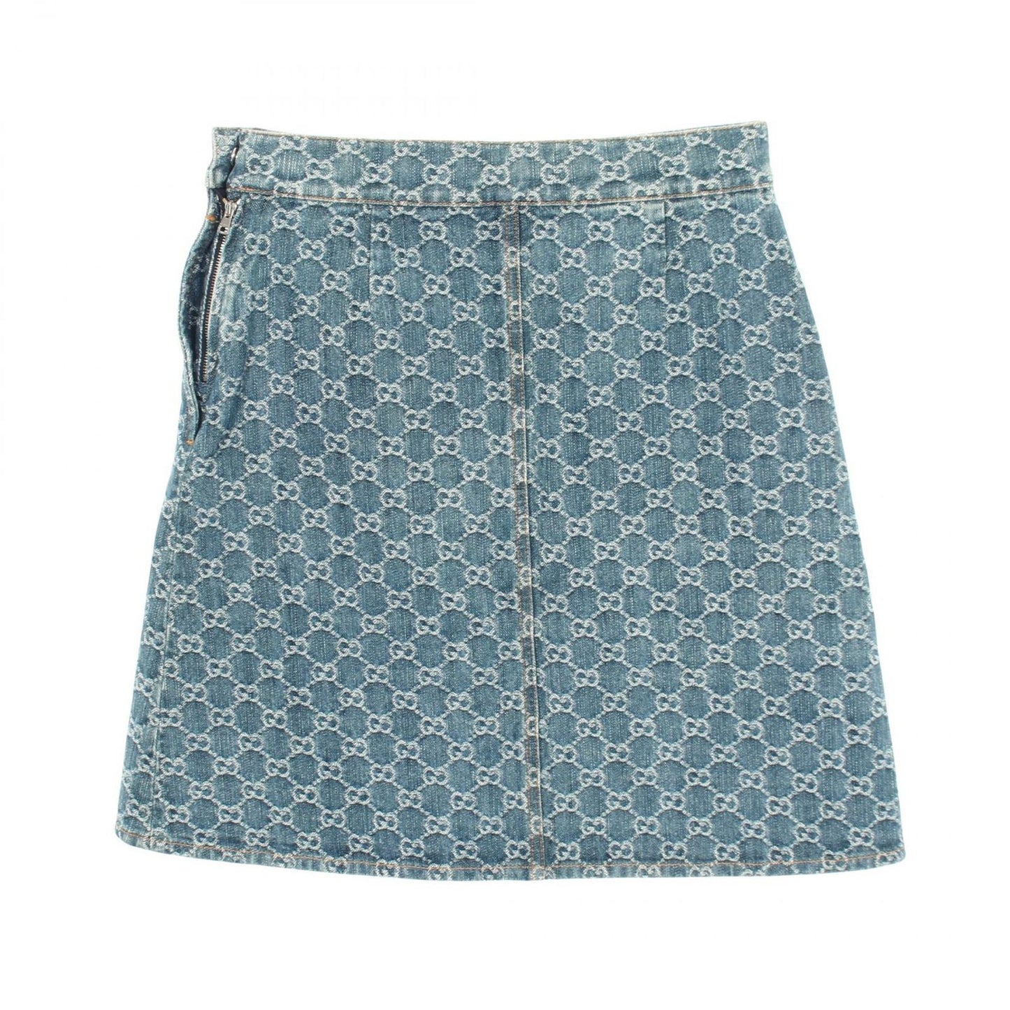 Gucci Skirt GG Jacquard Cotton Denim — view 2