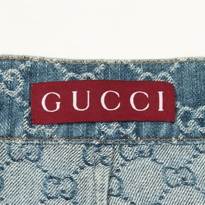 Gucci Skirt GG Jacquard Cotton Denim — view 3