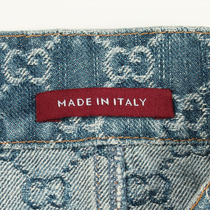 Gucci Skirt GG Jacquard Cotton Denim — view 4