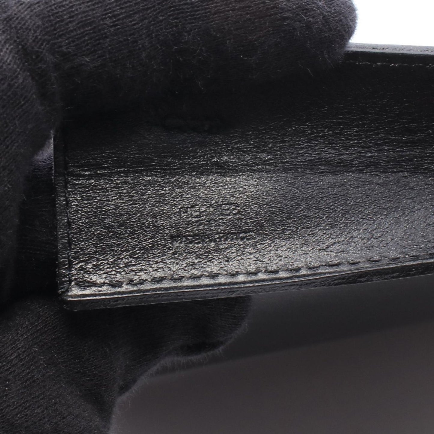 Hermes Shoulder Bag Onimetou Black Calfskin — view 4