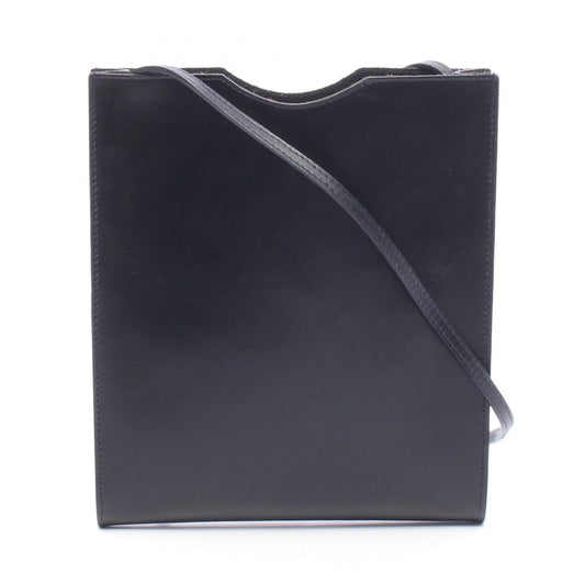 Hermes Shoulder Bag Onimetou Black Calfskin
