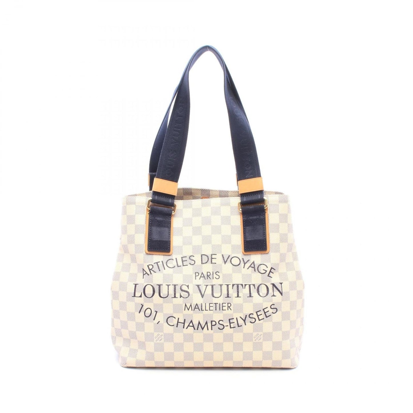 Louis Vuitton Tote Bag Plan Soleil Cabas PM Damier Azur Suede