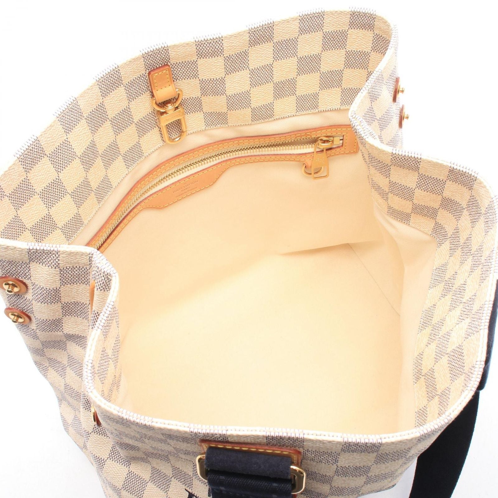 Louis Vuitton Tote Bag Plan Soleil Cabas PM Damier Azur Suede — view 3