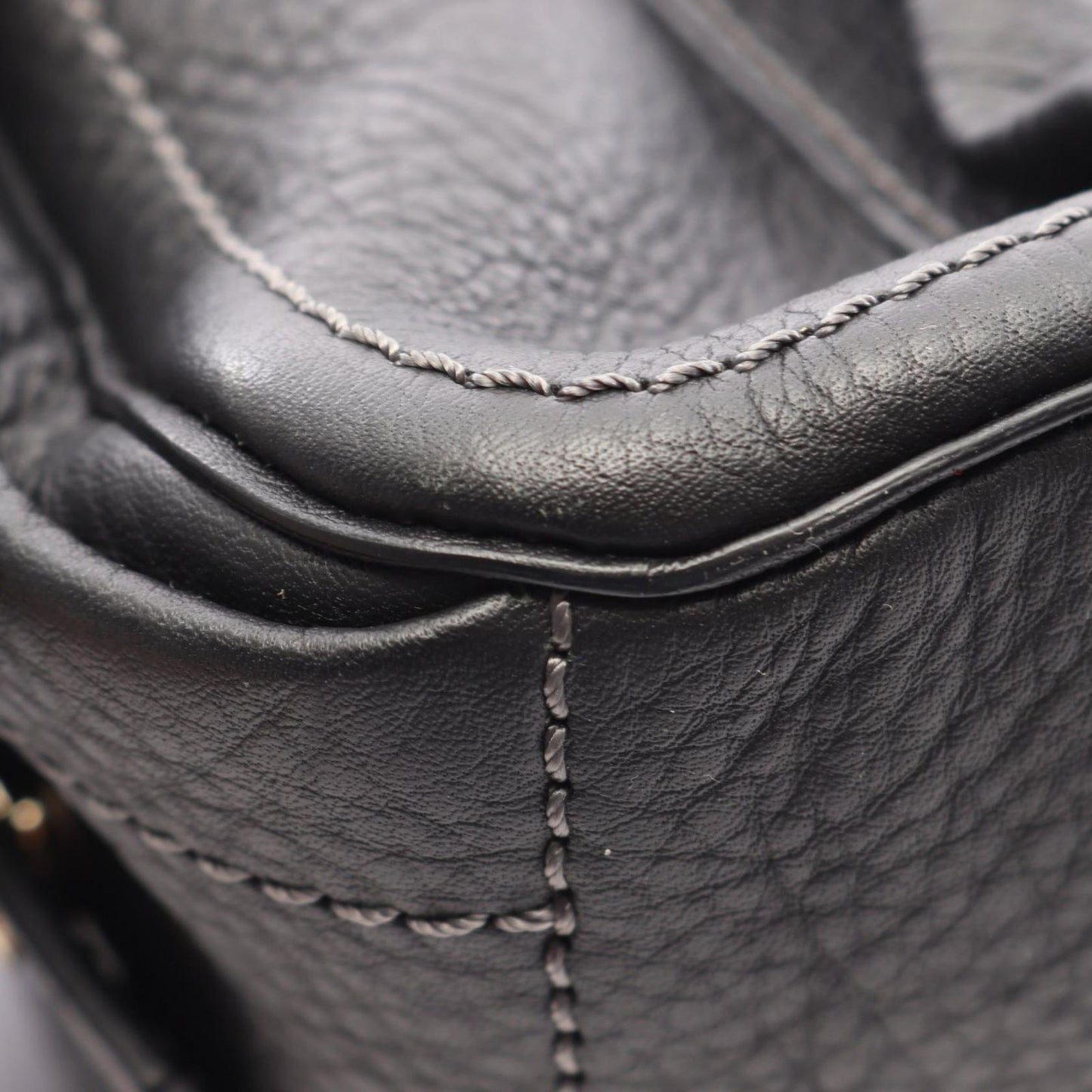 Celine Handbag Boogie Bag Black Leather — view 5