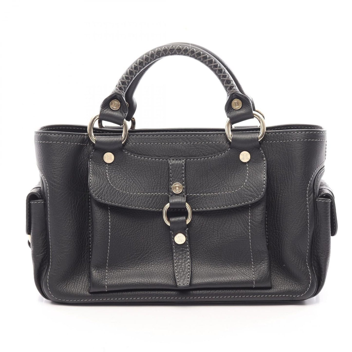 Celine Handbag Boogie Bag Black Leather