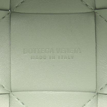 Bottega Veneta Shoulder Bag Maxi Intrecciato Small Cassette Blue Gray Leather — view 4