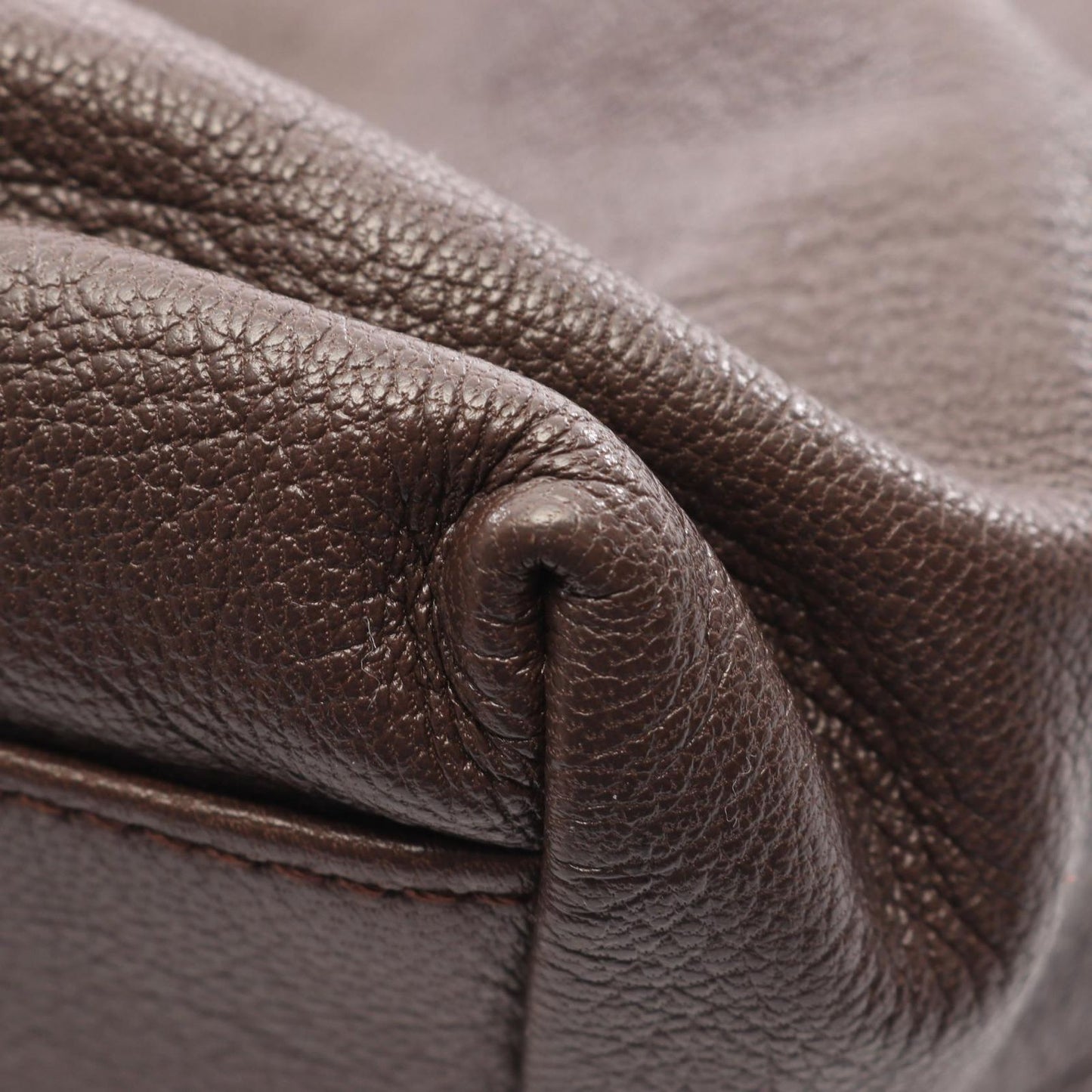 Bvlgari Handbag Leoni 2-Way Brown Leather Tote — view 6