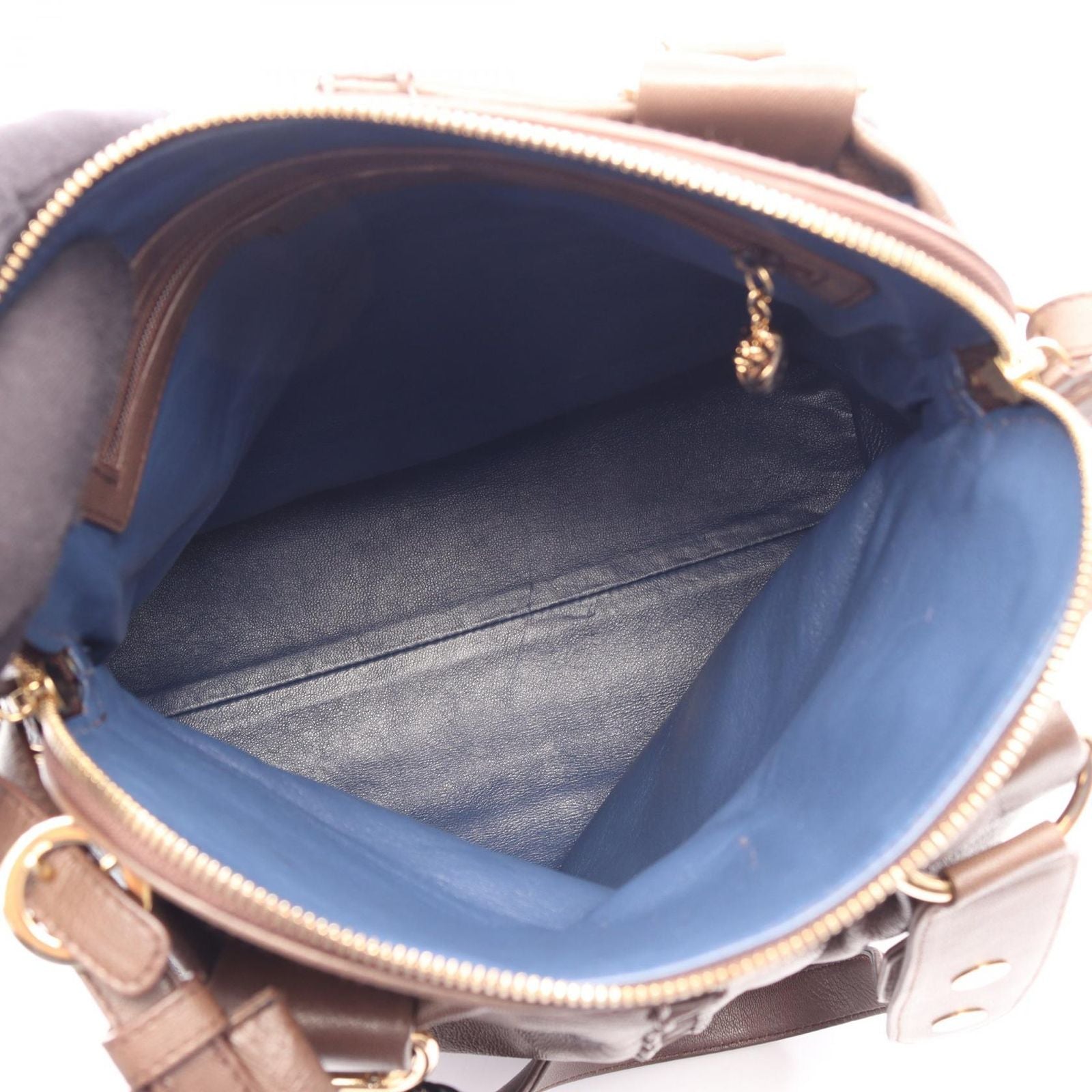 Bvlgari Handbag Leoni 2-Way Brown Leather Tote — view 3